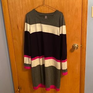 Vince Camuto striped sweater dress